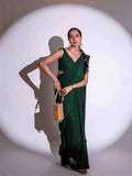 Laxmipati Ready to Wear (SS*) Green Georgette Embroidered Saree